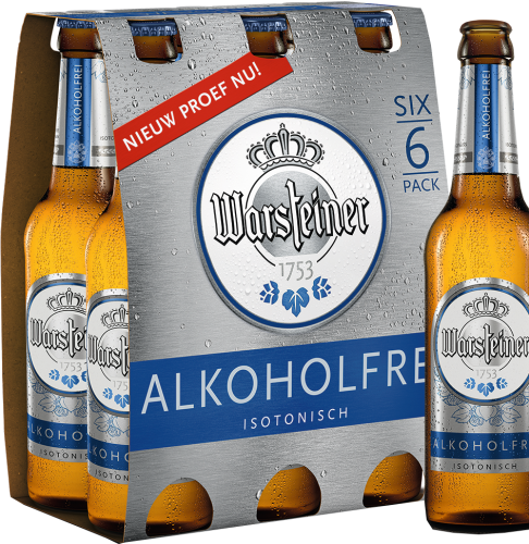 Warsteiner Alkoholfrei set van 6 flesjes á 0,33 liter